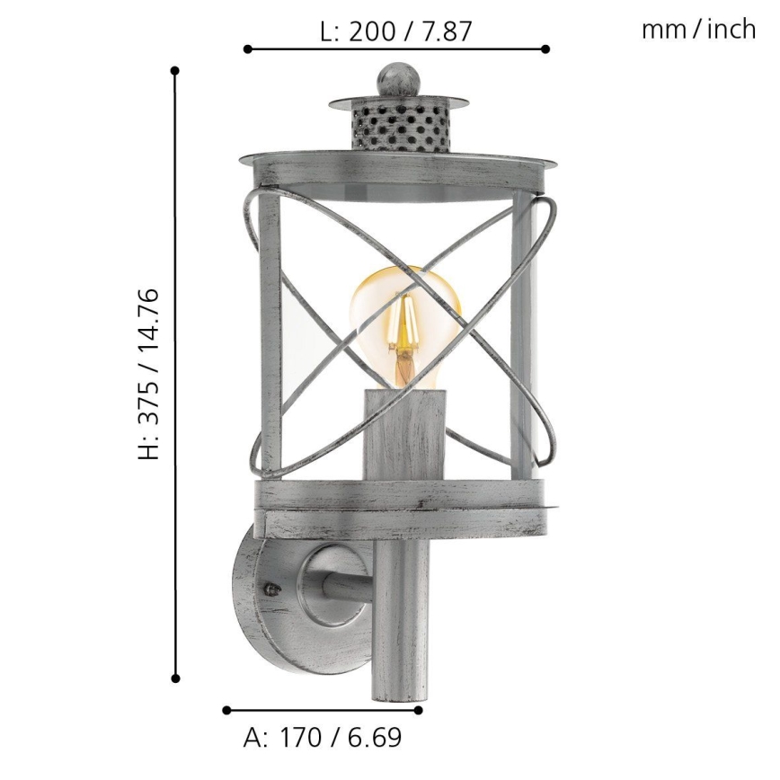 Eglo - Outdoor light 1xE27/60W/230V IP44