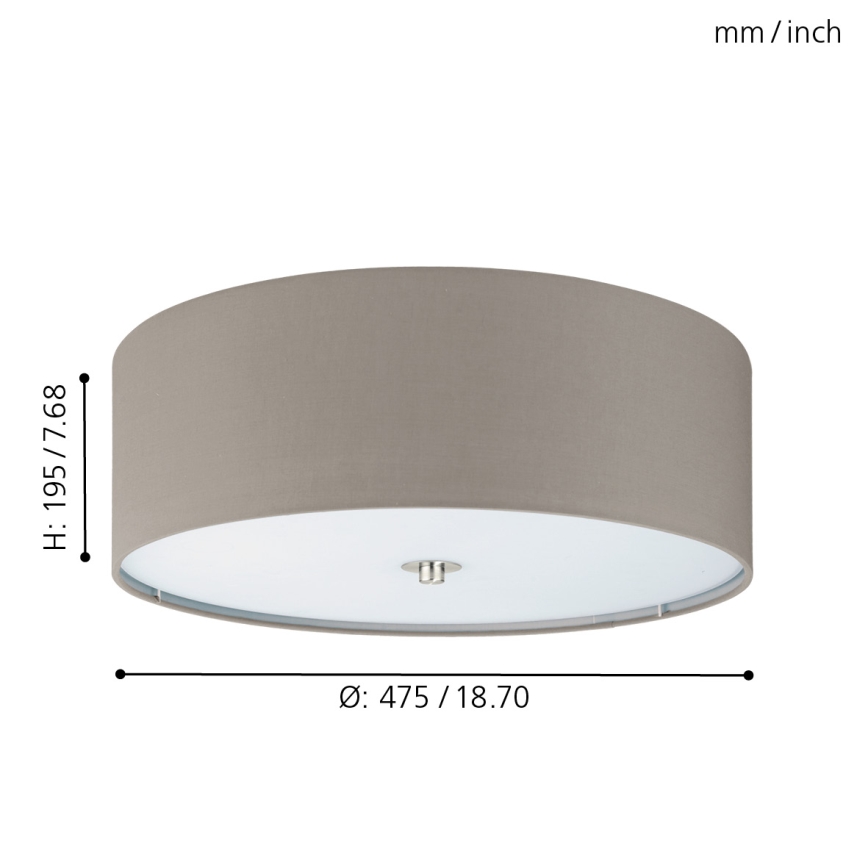 Eglo - Ceiling light 3xE27/60W/230V
