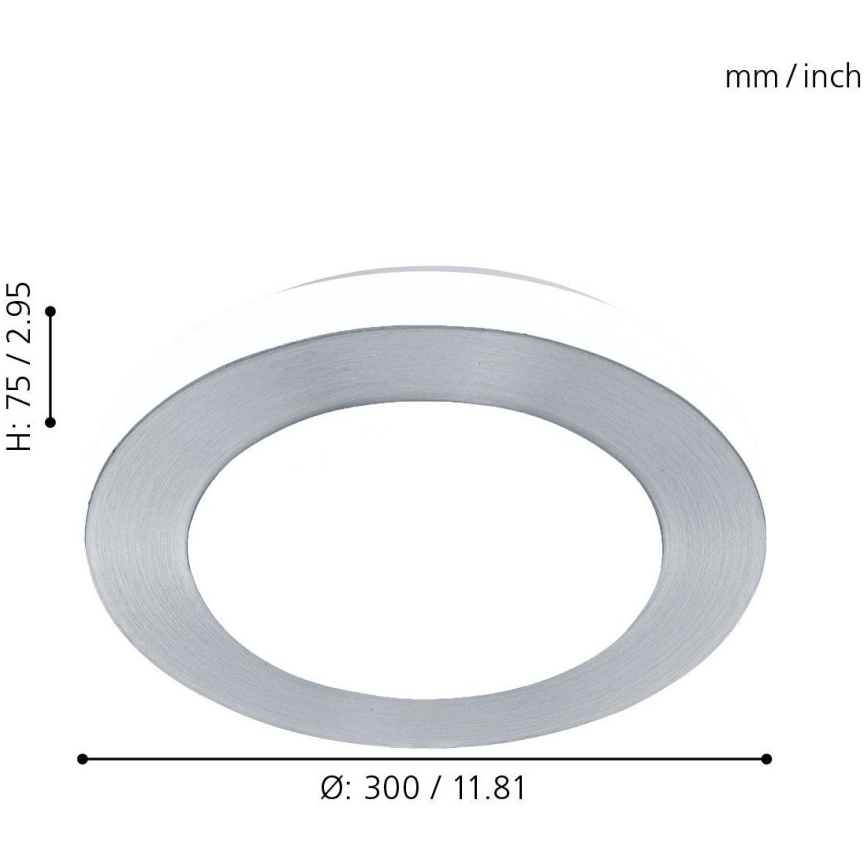Eglo - LED bathroom light 1xLED/11W/230V IP44