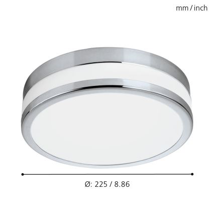 Eglo - LED bathroom light 1xLED/11W/230V IP44