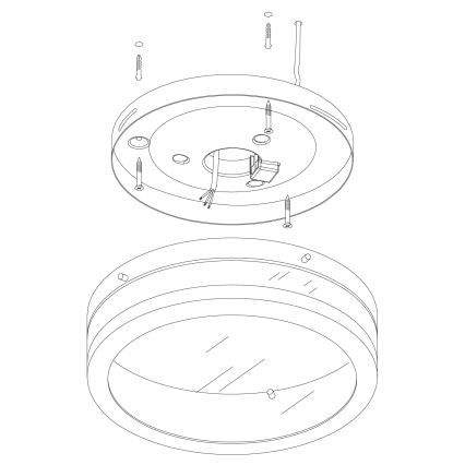 Eglo - LED bathroom light 1xLED/11W/230V IP44