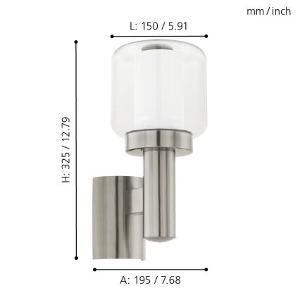 Eglo - Outdoor wall light 1xE27/40W