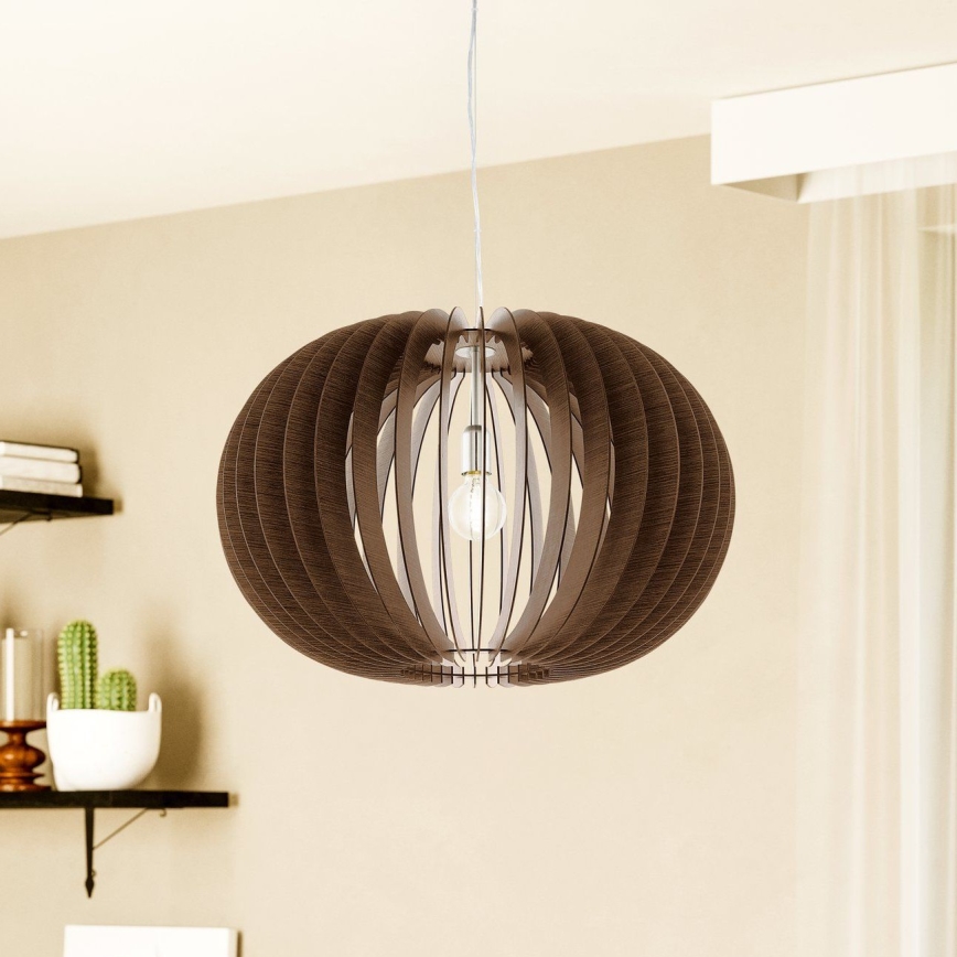 Eglo 95026 - STELLATO Cable Pendant 1xE27/60W/230V, 70 cm diameter, Brown
