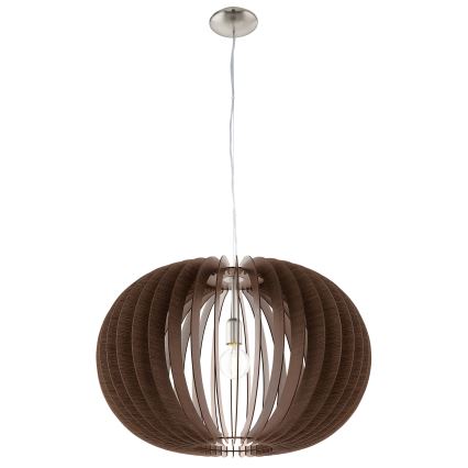 Eglo 95026 - STELLATO Cable Pendant 1xE27/60W/230V, 70 cm diameter, Brown