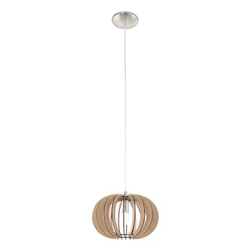 Eglo 95038 - STELLATO cable-hung pendant light 1x E27/60W/230V Ø 30 cm, beige