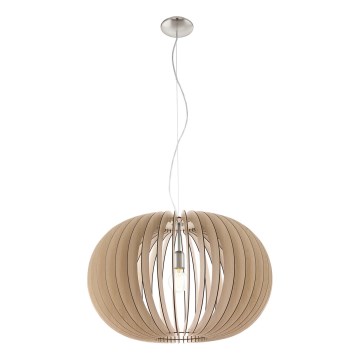 Eglo 95042 - STELLATO cable-suspended pendant light 1x E27/60W/230V Ø 70 cm beige