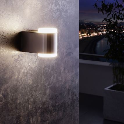 Eglo 95079 - Outdoor wall light BRIONES 2xLED/3W/230V IP44