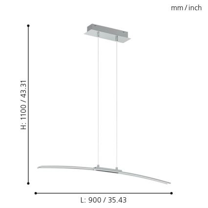 Eglo - LED chandelier LED/30W/230V
