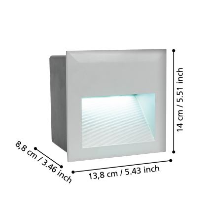 Eglo - LED Outdoor orientation light 1xLED/3,7W/230V IP65