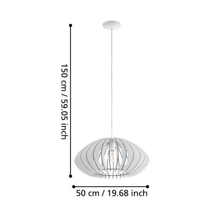 Eglo - Chandelier 1xE27/60W/230V