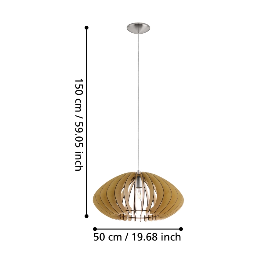 Eglo - Chandelier 1xE27/60W/230V