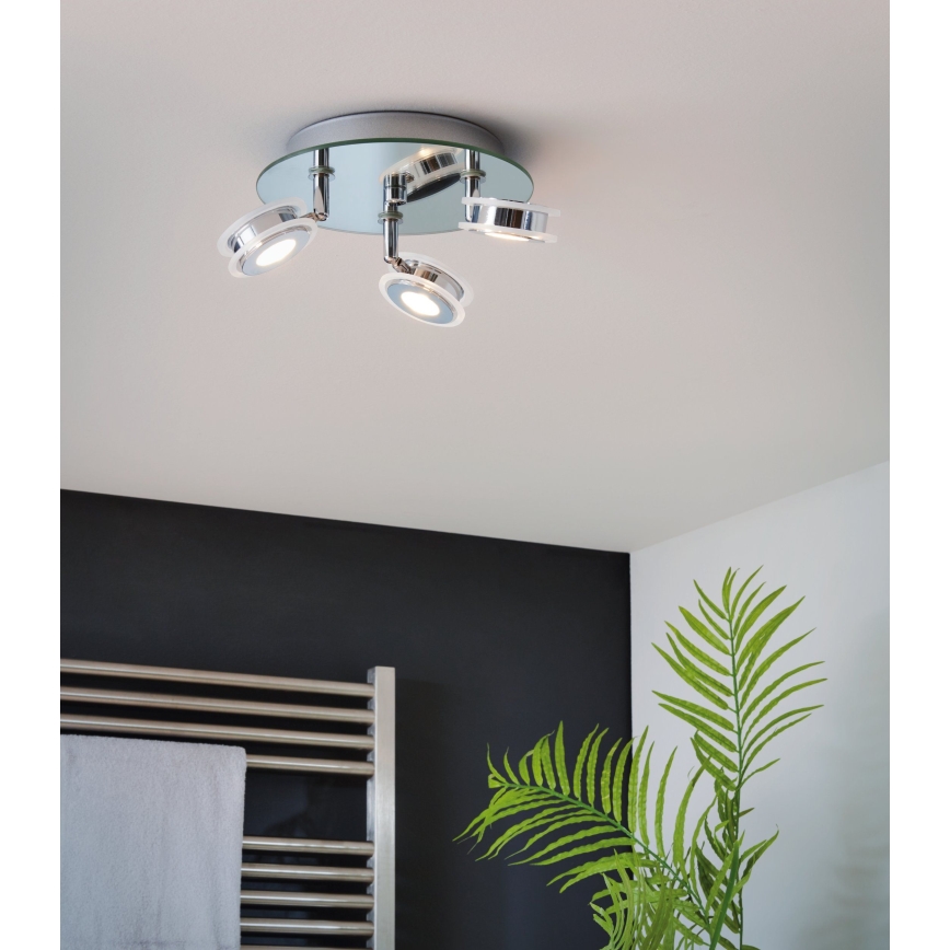 Eglo 95279 - LED bathroom spotlight AGUEDA 3xLED/3.3W/230V