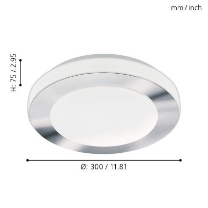 Eglo - LED bathroom light 1xLED/11W/230V IP44
