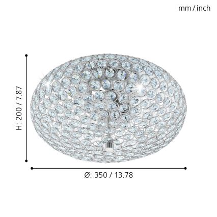 Eglo - Ceiling light 2xE27/60W/230V