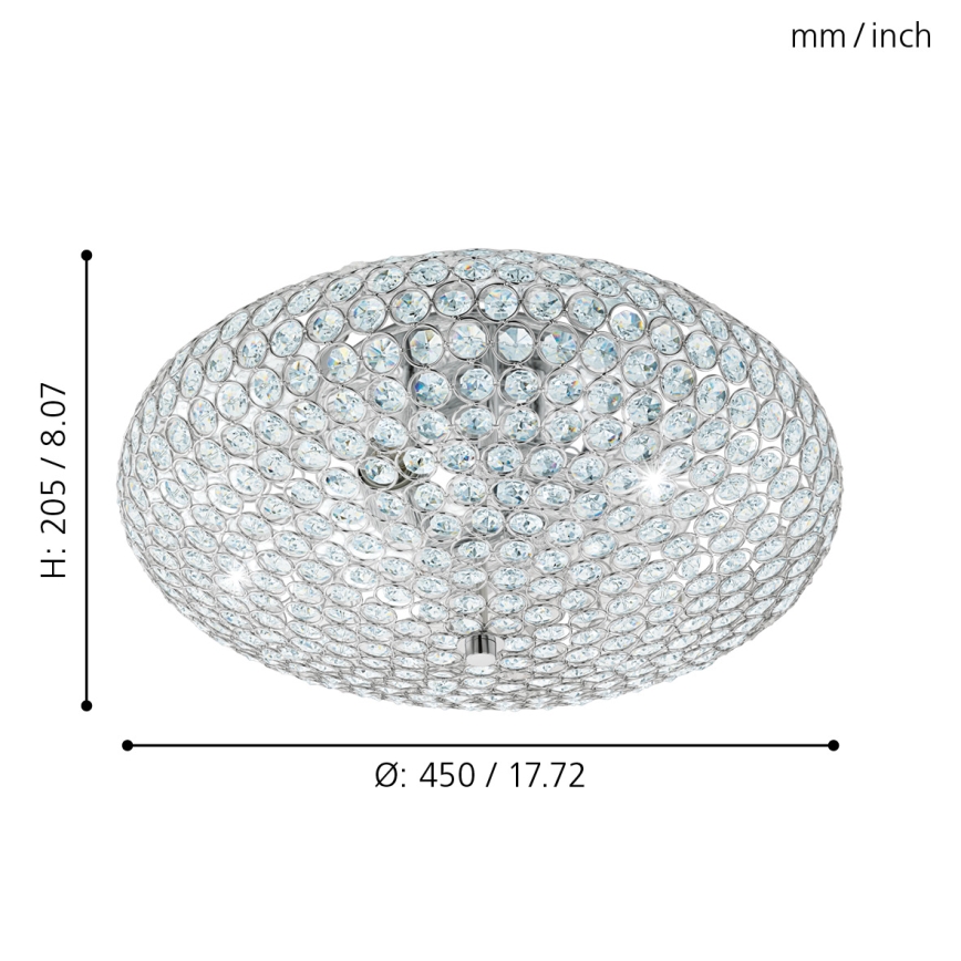 Eglo - Ceiling light 3xE27/60W/230V