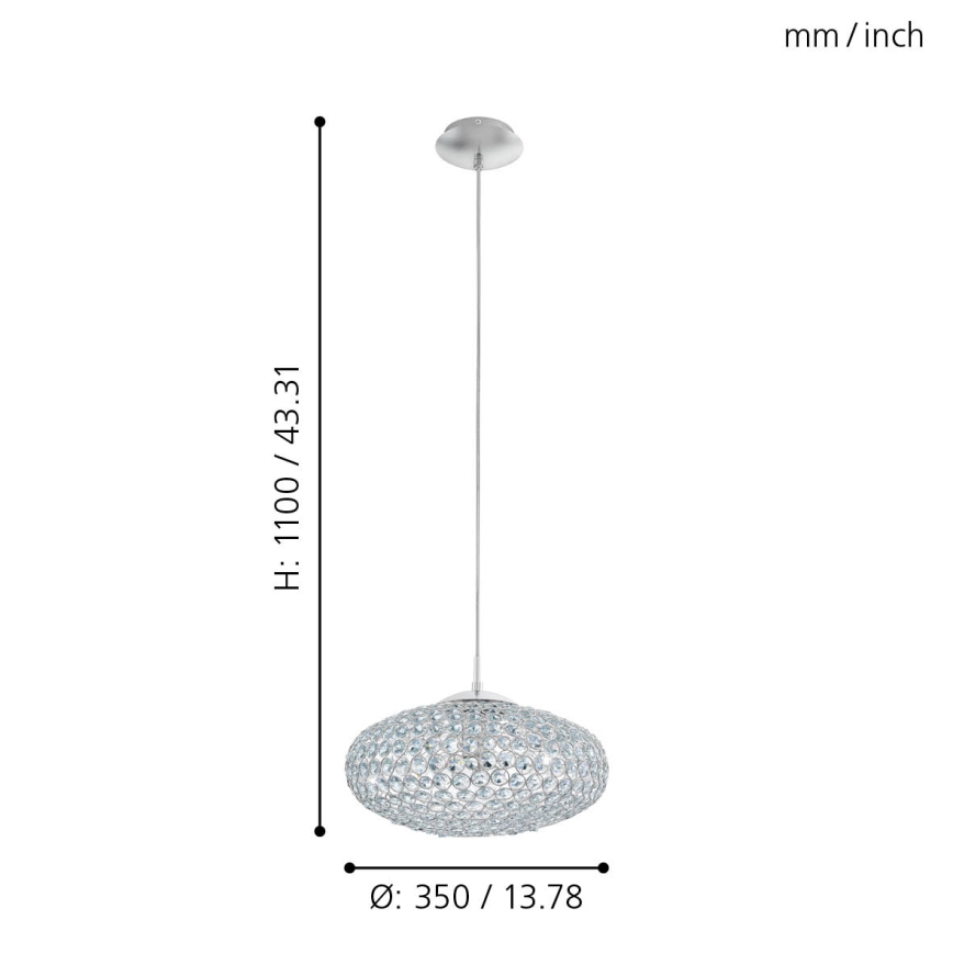Eglo - Chandelier on a string 1xE27/60W/230V