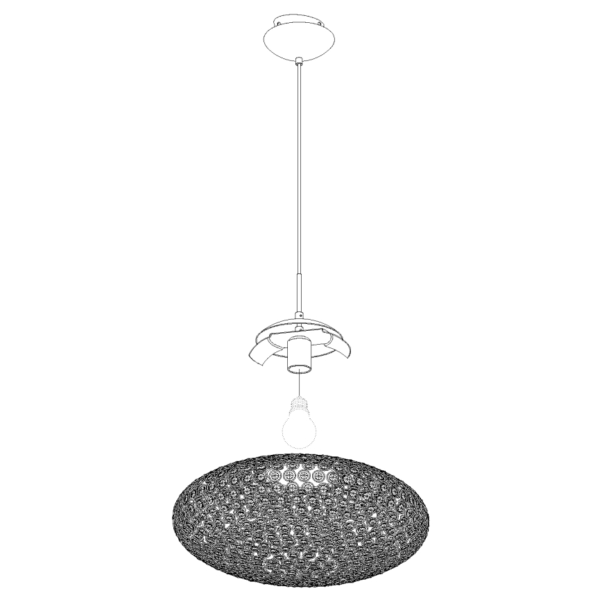 Eglo - Chandelier on a string 1xE27/60W/230V