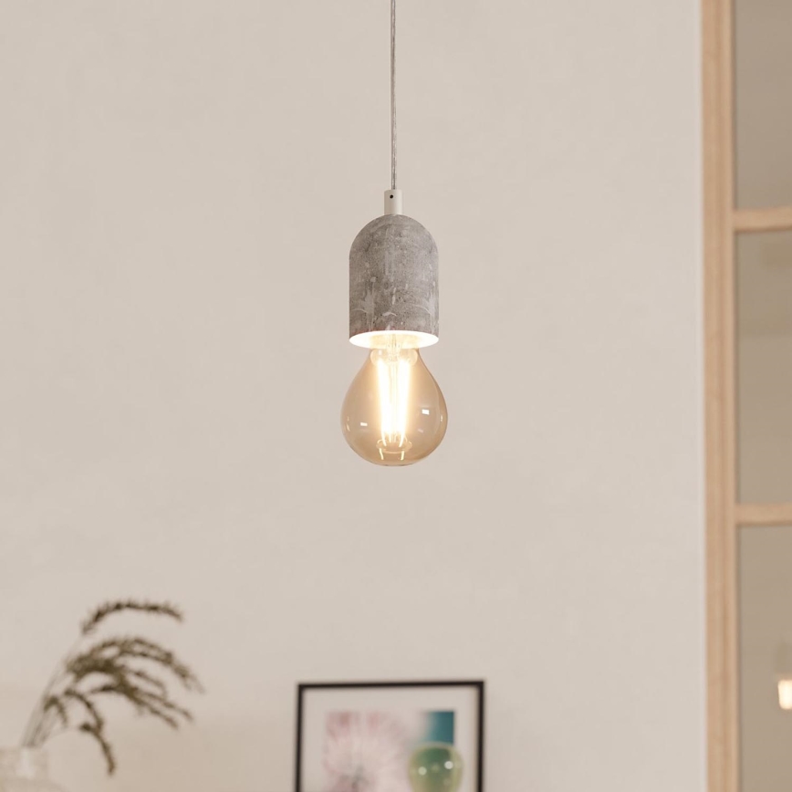 Eglo 95522 - Chandelier SILVARES 1xE27/60W/230V