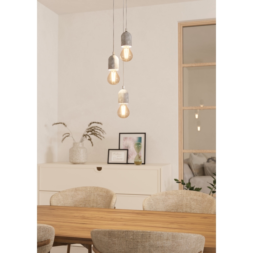 Eglo - Chandelier 3xE27/60W/230V