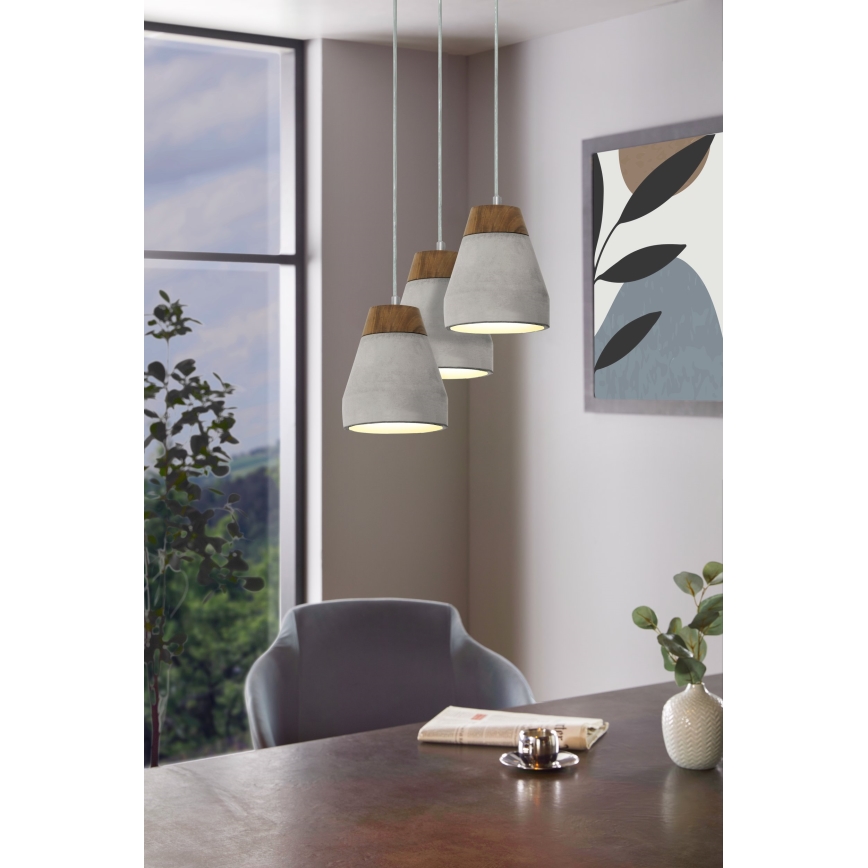 Eglo - Chandelier 3xE27/60W/230V