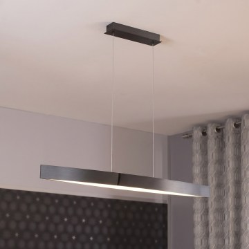 Eglo 95549 - FORNES-S Dimmable LED Cable-Suspended Pendant Light LED/24W/230V 2700-6500K Black Chrome