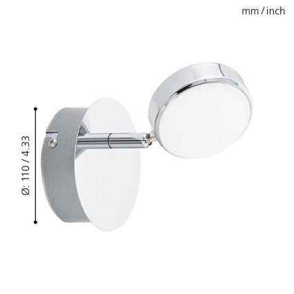 Eglo - LED spotlight 1xLED/5.4W/230V