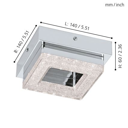 Eglo - LED Ceiling light 1xLED/4W/230V
