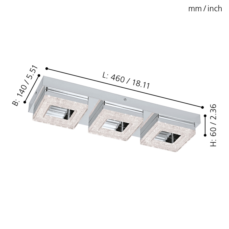 Eglo - LED Ceiling light 3xLED/4W/230V