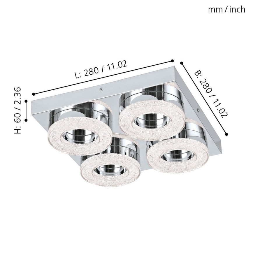Eglo - LED Ceiling light 4xLED/4W/230V
