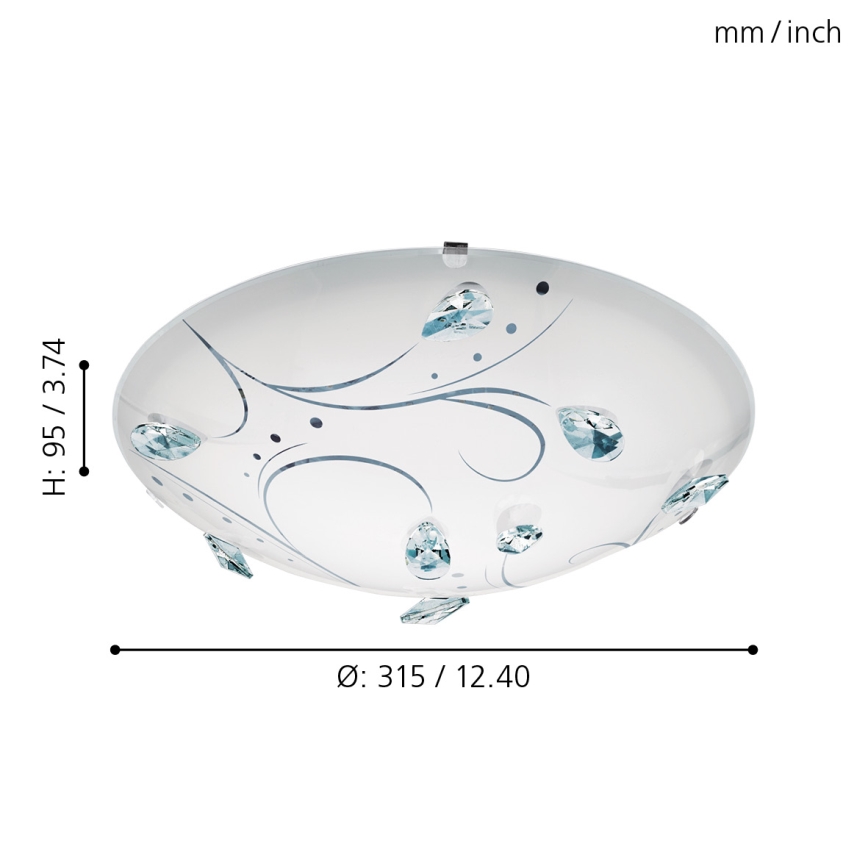 Eglo - LED ceiling light LED/16W/230V