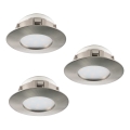 Eglo 95809 - SET 3x LED recessed light PINEDA 1xLED/6W/230V