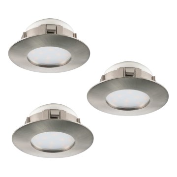 Eglo 95809 - SET 3x LED recessed light PINEDA 1xLED/6W/230V