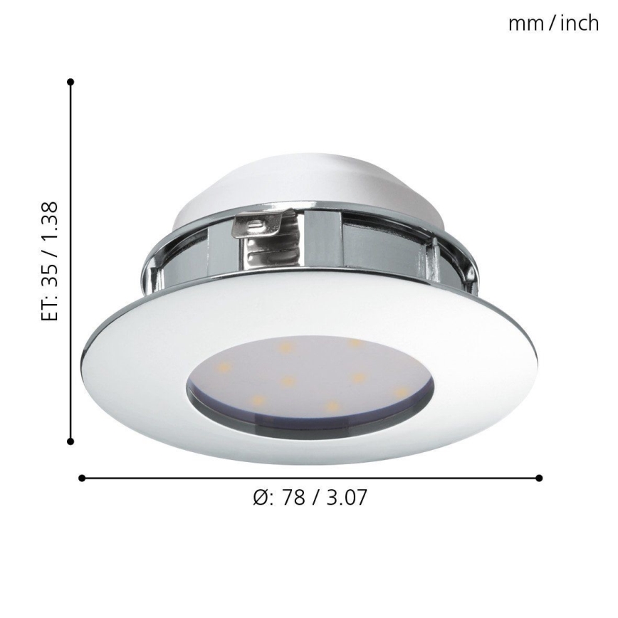Eglo - LED recessed downlight LED/4,9W/230V