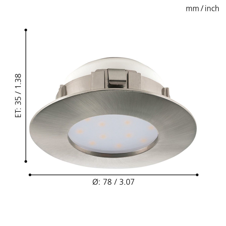 Eglo - LED recessed ceiling light LED/4,9W/230V
