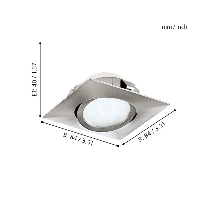 Eglo - SET 3x LED suspended ceiling light PINEDA 1xLED/4,9W/230V