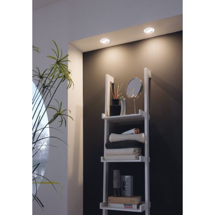 Eglo - 3-piece set of PINEDA LED recessed downlights, 4.9W/230V