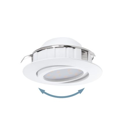 Eglo - 3-piece set of PINEDA LED recessed downlights, 4.9W/230V