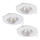 Eglo 95895 - SET 3x LED recessed light PENETO 1 1xGU10-LED/3W/230V