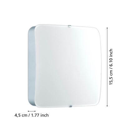 Eglo 95968 - CUPELLA LED Ceiling Light, 11W/230V, Glossy Chrome