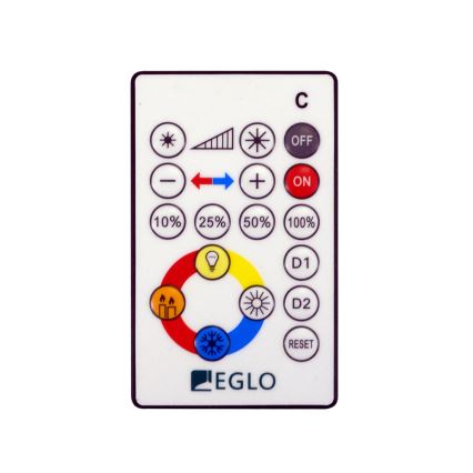 Eglo 95974 - VOLTAGO 2 Dimmable LED Ceiling Light 2 LED/14W/230V + Remote Control