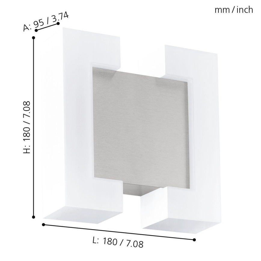 Eglo 95987 - SITIA LED Outdoor Wall Light 2xLED/4,8W IP44