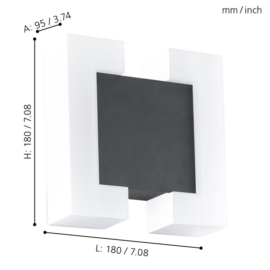 Eglo - LED outdoor wall light 2xLED/4.8W