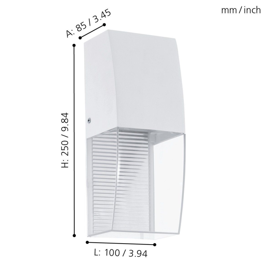 Eglo 95991 - LED outdoor wall light SERVOI LED/3.7W