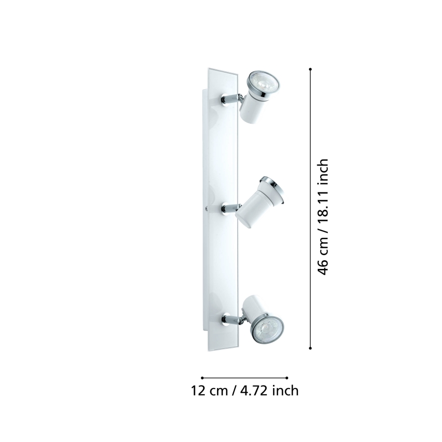 Eglo - LED bathroom spotlight 3xGU10-LED/3.3W/230V