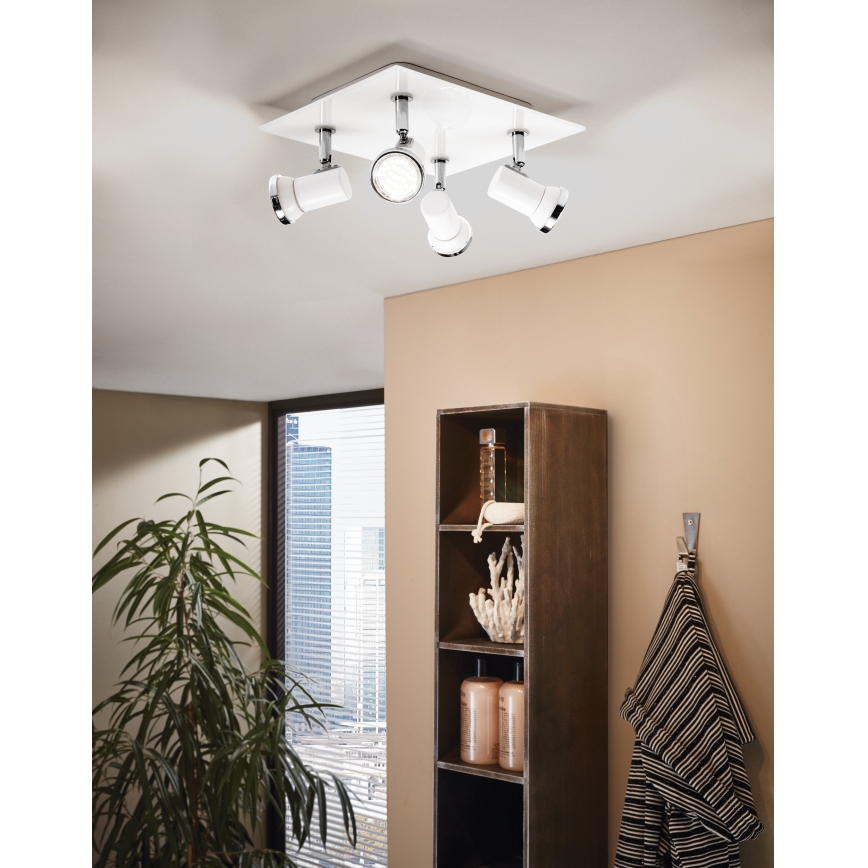 Eglo - LED bathroom spotlight 4xGU10-LED/3.3W/230V