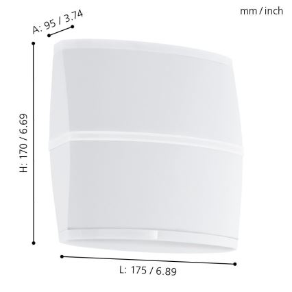 Eglo - LED outdoor wall light 2xLED/6W