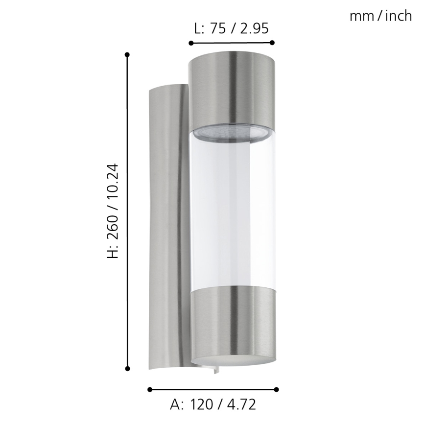 Eglo - Outdoor LED wall light 2xLED/3,7W