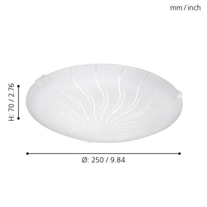 Eglo - LED ceiling light LED/11W/230V