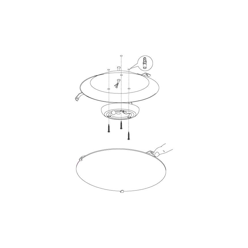 Eglo - LED ceiling light LED/11W/230V
