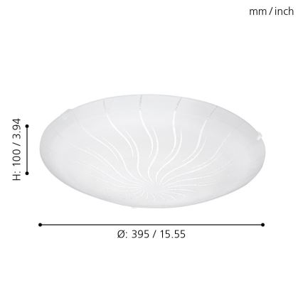 Eglo - LED ceiling light LED/16W/230V